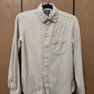 H&M Men's Light Tan Casual Shirt